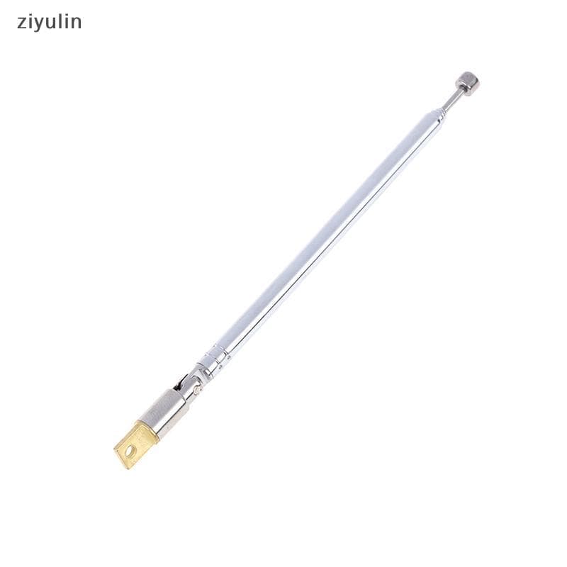 CVC 1Pc 37cm 5 Seções Telescópicas De Aço Inoxidável AM FM Rádio Antena Universal CV