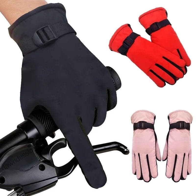 Crianças Luvas À Prova Dwaterproof Água Ao Ar Livre Dedo Cheio Térmicas Inverno Neve Para 3-13 Anos De Idade Menino Meni