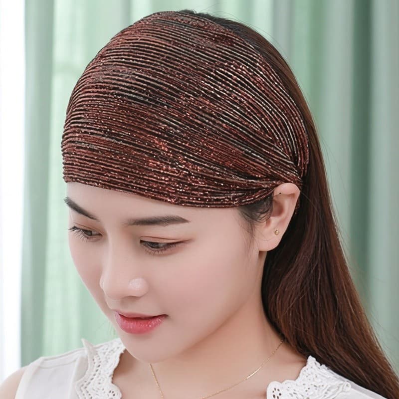 Verão fino elástico bandana capa cabelo branco cabelo quebrado arrumado ferramenta útil cocar tecido elegante All-Match
