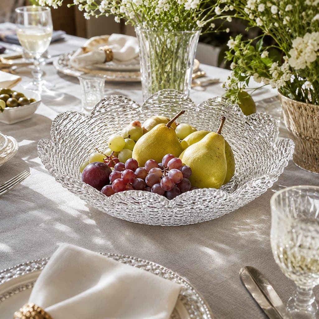 Centro de Mesa Daisy de Cristal 27cm Wolff