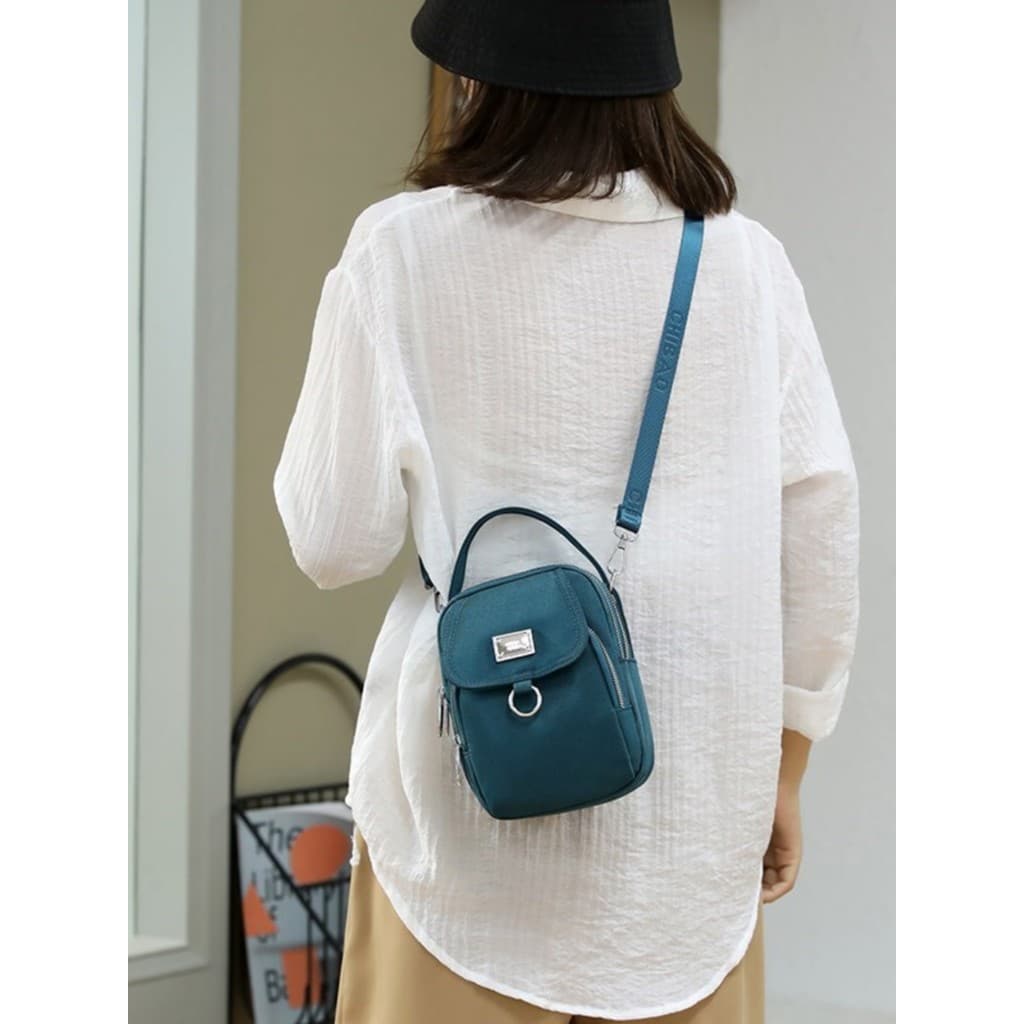 Bolsa pequena de lona 2022 inverno Mini para celular feminina Crossbody leve All-Match portátil bolsa única bolsa