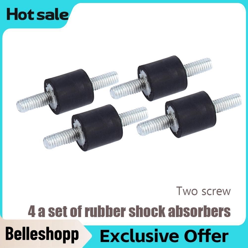 Belleshopp-br Montagem de borracha da vibração de 4 pces m3 com resistência do rasgo do amortecedor do isolador da