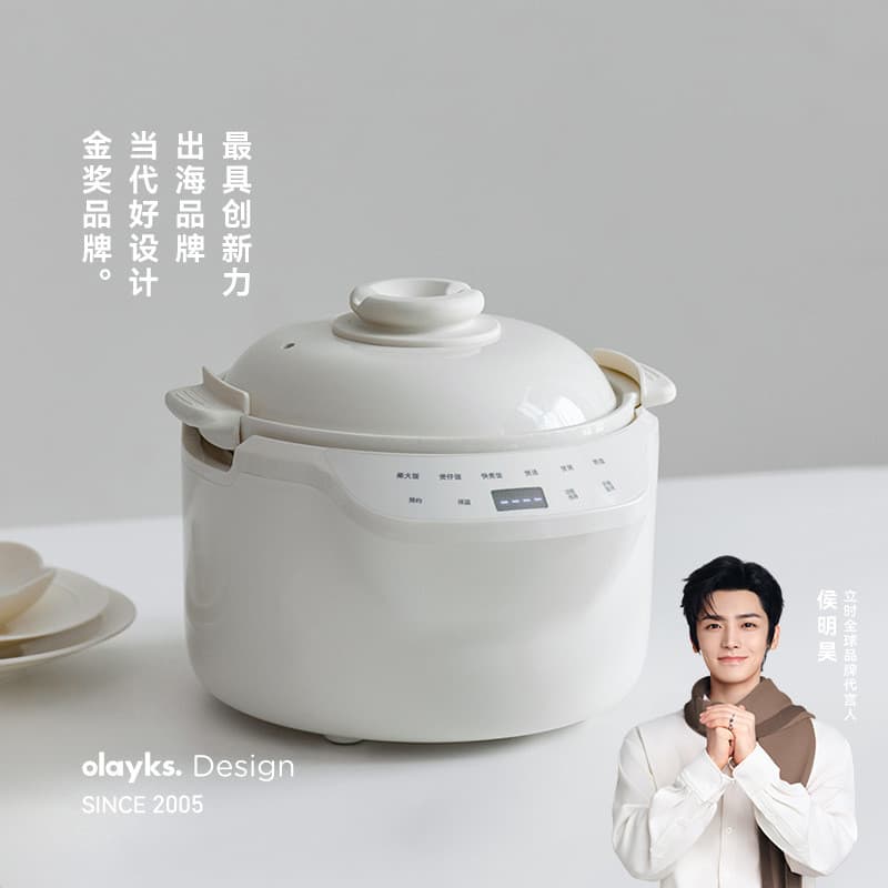 Olayks Instant Yuanrong Best-Selling Japão Coreia Micro-Pressão Panela de Arroz Totalmente Cerâmica Não Revestida Domést