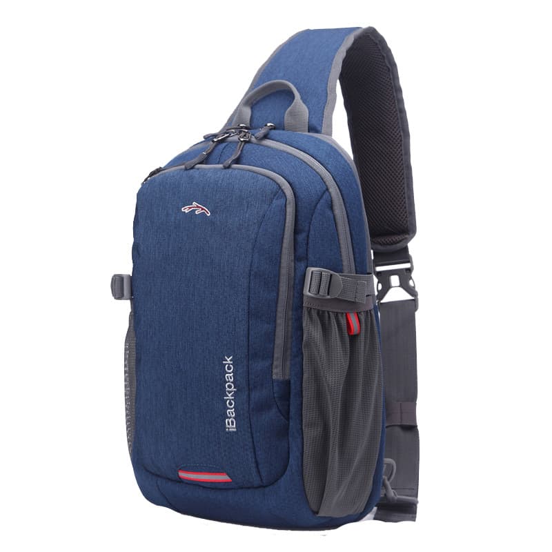 Bolsa mensageiro masculina com faca de sargento suíço, bolsa de peito de um ombro, esportes masculinos, lazer, simples,