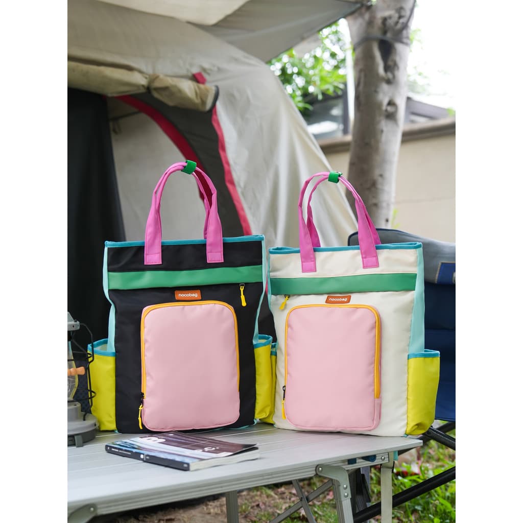 Contraste cor ao ar livre montanhismo mochila de viagem grande capacidade lazer esportes ciclismo mochila leve Street We
