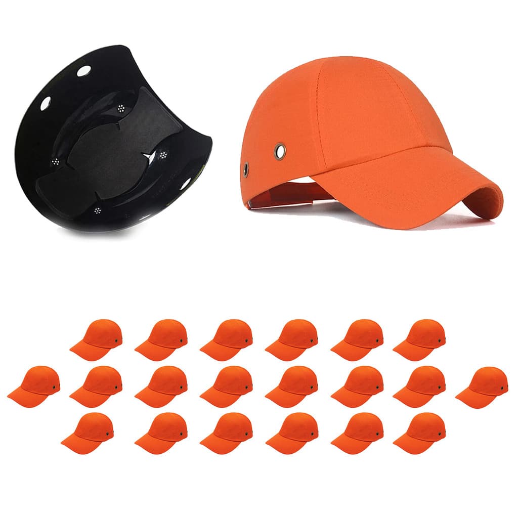 Bone com Capacete EPI Kit 20 Uni Obra Construcao Seguranca Trabalho Oficina Reparo Casquete Resistente Eficiente
