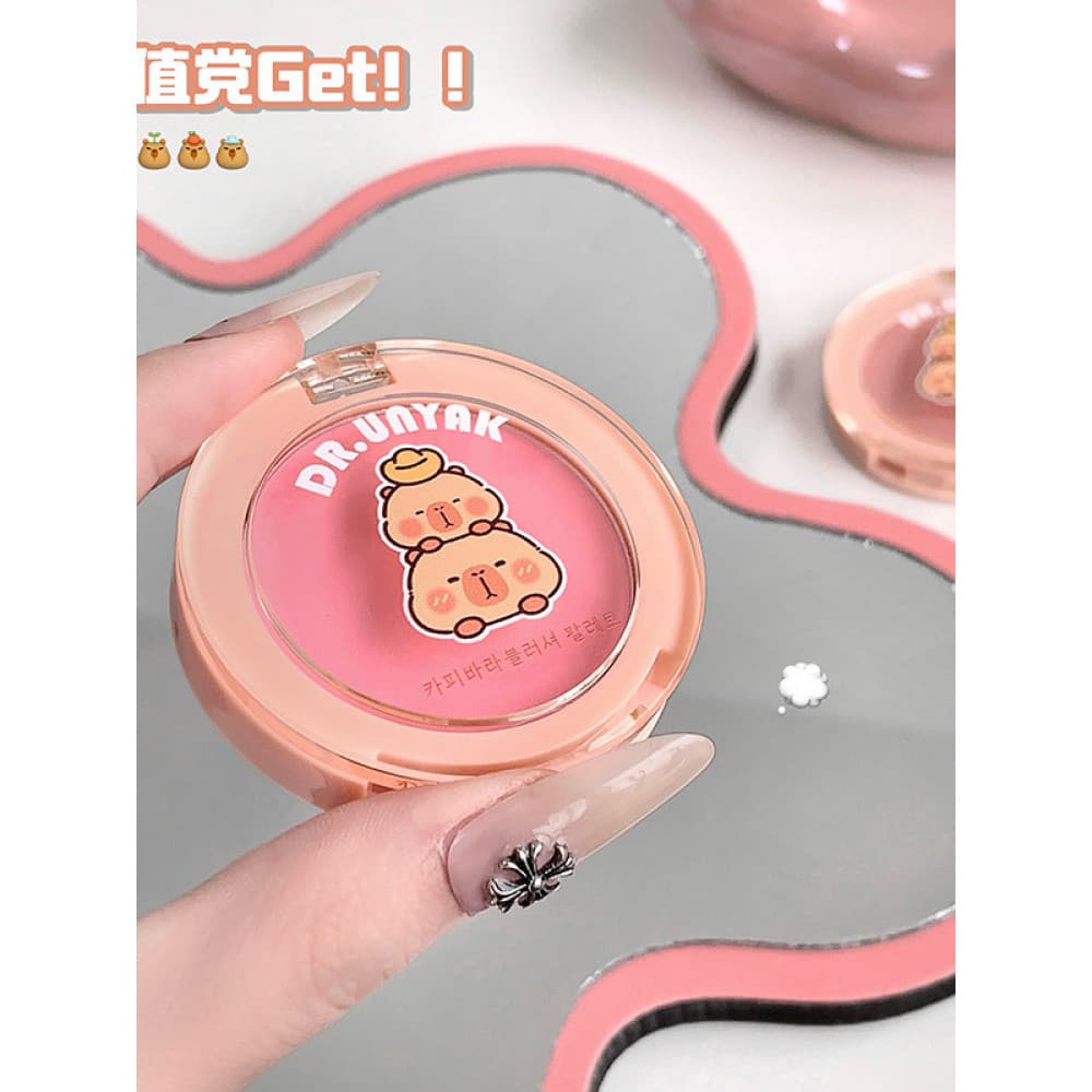 DR.UNYAK Capivara Blush Palette Transparente Delicado Pseudo-Face Whitening Blush Everyday All-Match Paleta de blush fác