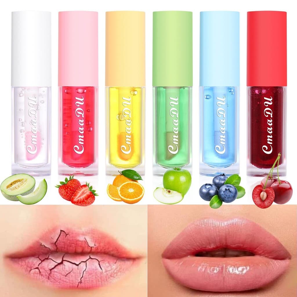 Comércio exterior CmaaDu6 cor sabor fruta colorido lábio esmalte óleo hidratante hidratante batom hidratante brilho labi