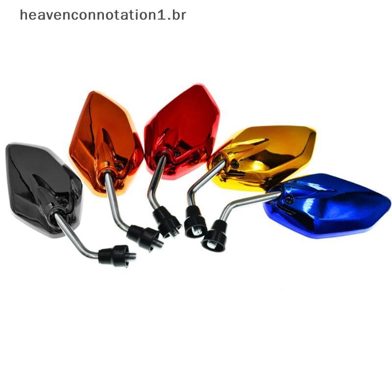 heav 1 Par Universal Motocicleta Espelho Retrovisor Peças De Reposição Scooter E-bike Invertendo Auxiliar Modificado Ace