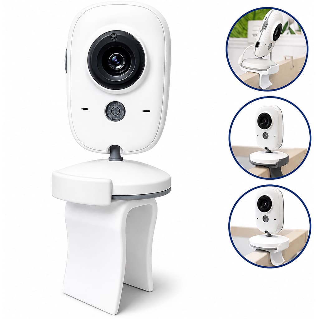 Suporte Babá Eletrônica Baby Monitor para Berço Ajustável Flexível Seguro Fácil Instalar