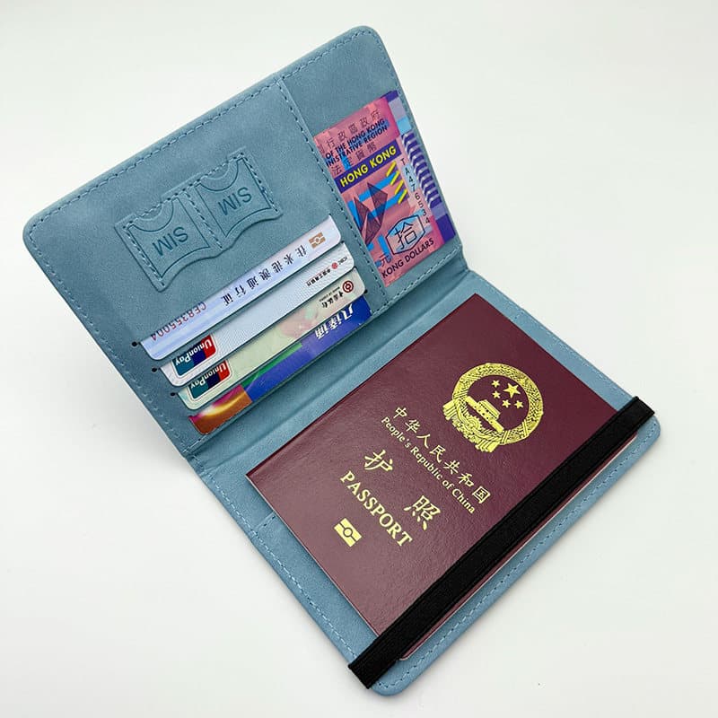 Saco de passaporte caso protetor Anti-roubo escova saco de armazenamento de documentos titular do passaporte passaporte