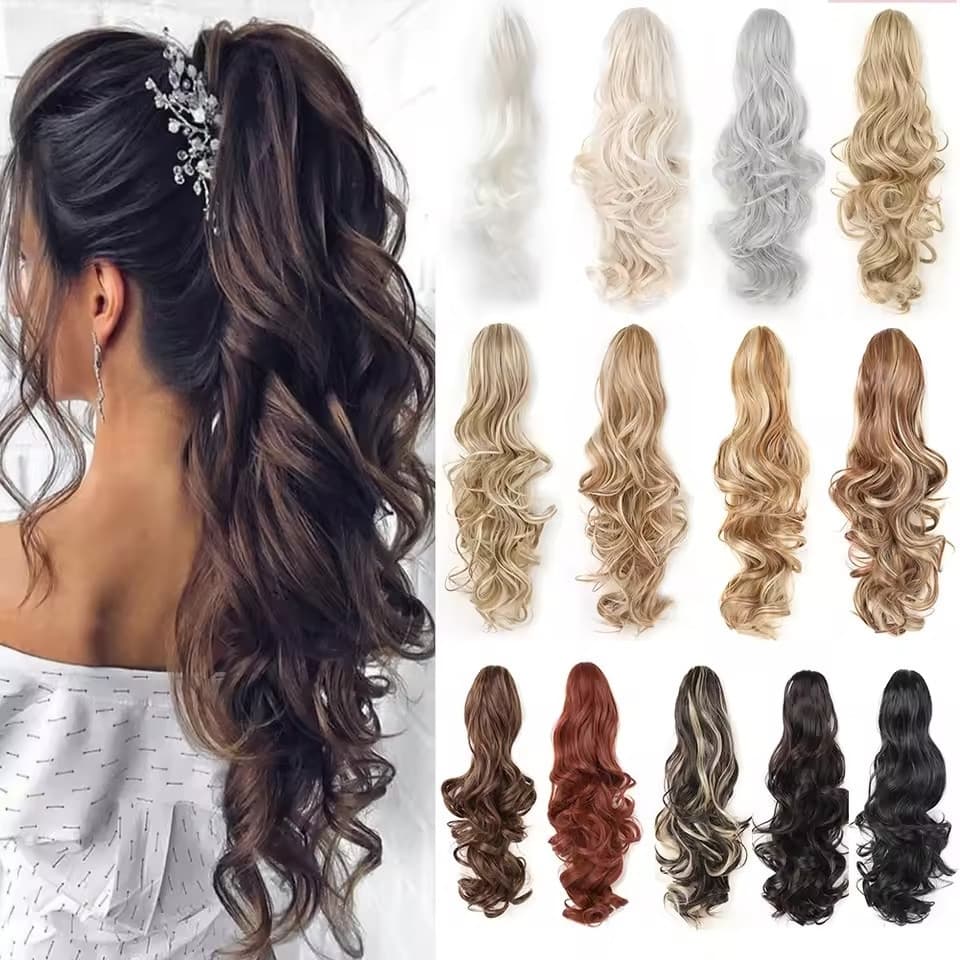 Extensão de Cabelo Orgânico Premium com Clip, Lisa e Ondulada 3894 0741