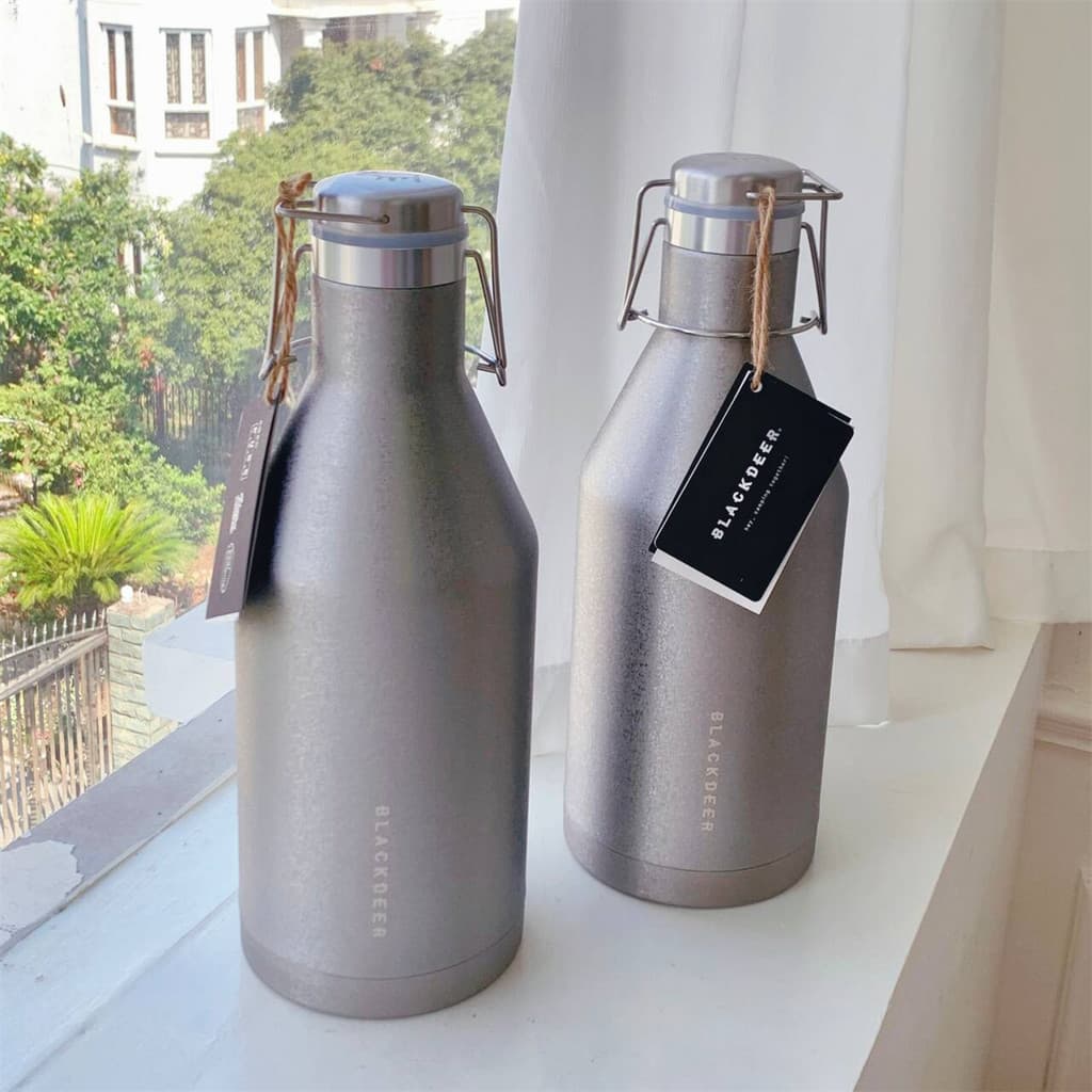 Moudong Black Deer Dupla Camada de Grande Capacidade 304 Garrafa Térmica de Aço Inoxidável Ket
