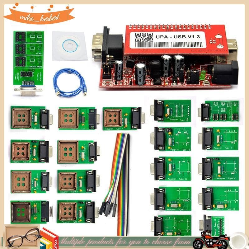 UPA-USB V1.3 Unidade Principal ECU Chip Tunning Com Adaptador Eeprom 1.3 Programador