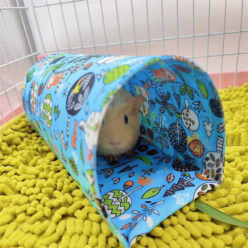 Pequeno túnel para animais de estimação canal cobaia saco de dormir pet coelho túnel tédio alívio brinquedo Hamster esco
