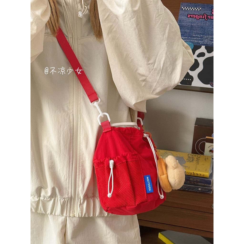 Esportes de verão copo de água do telefone móvel pequeno saco feminino nicho japonês guarda-chuva saco de garrafa de águ