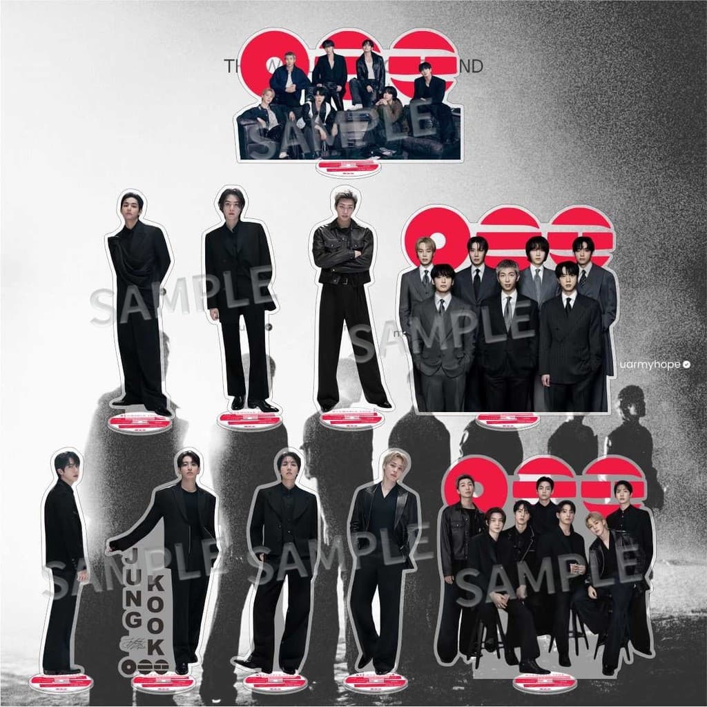 K-POP BTS Bangtan Boys Suporte De Figura ARIRANG Dupla Face De 10 Cm E 15 A5KR