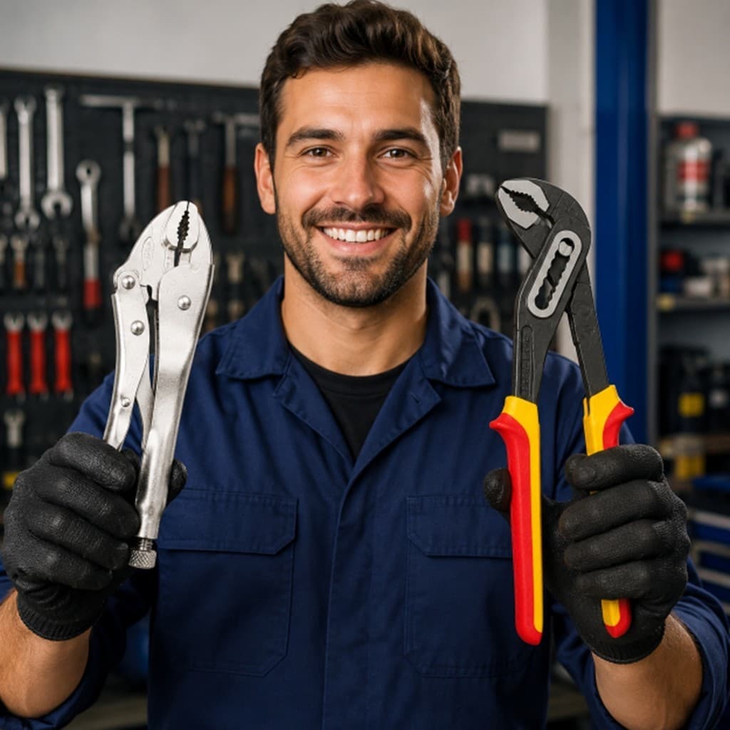 Alicate de Pressão Mordente Curvo 10" Polegadas 250mm Alicate Bomba D Água 10" Ajustavel Profissiona