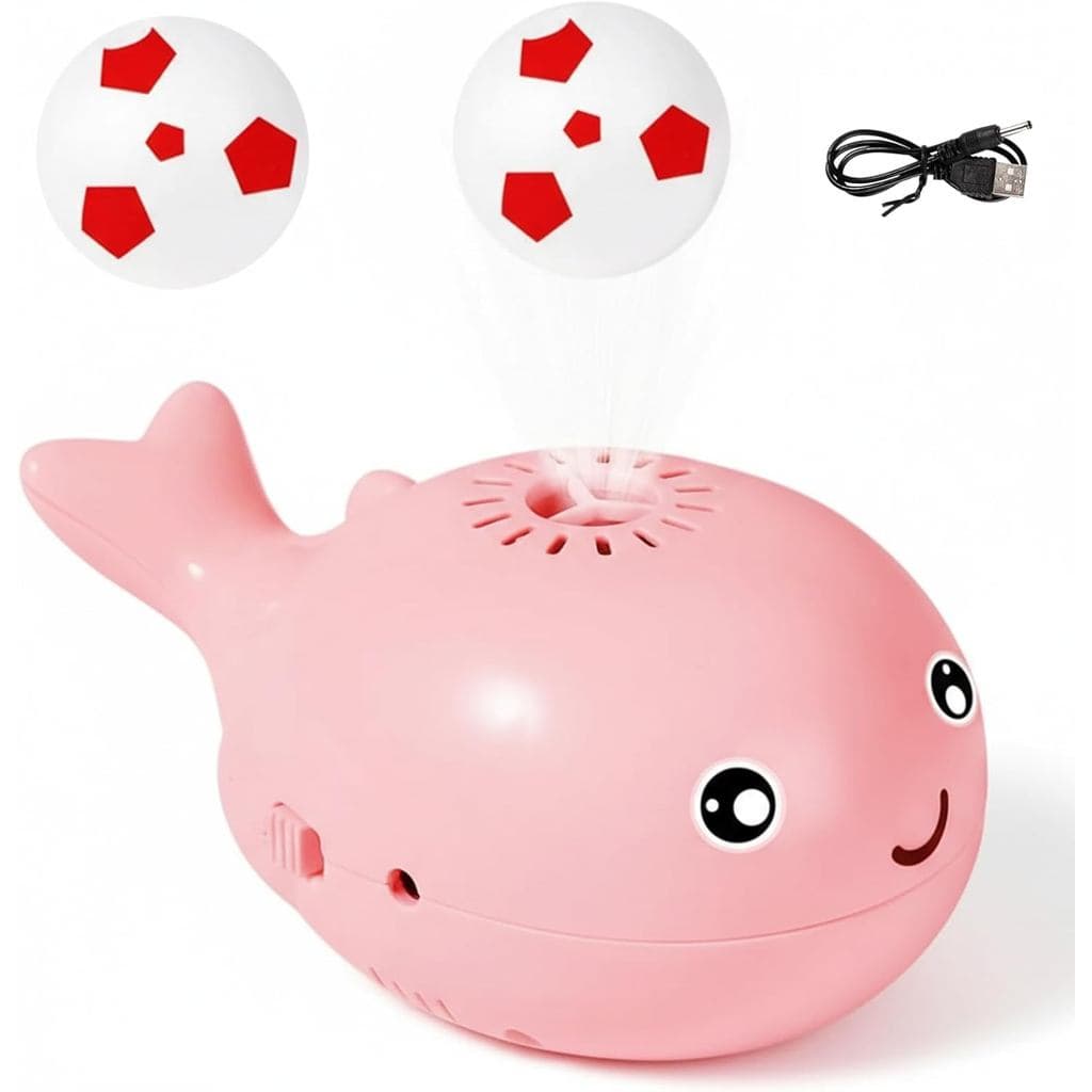 Baleia Flutuante Bola Brinquedo Estilo Dos Desenhos Animados Bebê Brinquedos Com 2 Bolas Carga USB Elétrico Crianças