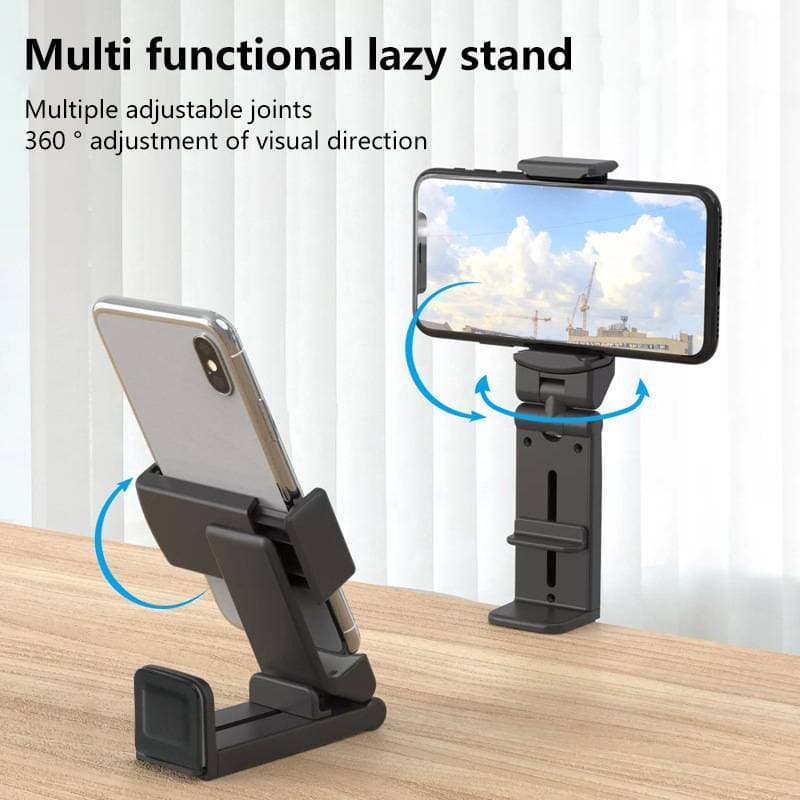 Suporte Multifuncional Dobrável E Portátil Para Telefone Preguiçoso , Braçadeira Giratória De 360 Graus Trilho De Alta V