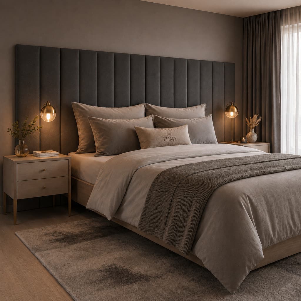 Cabeceira 120x20 Módulos Estofados Premium Cama Box Solteiro Casal Queen King