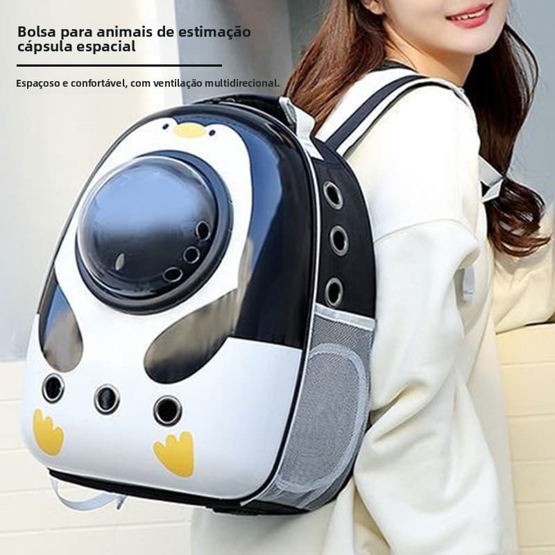 Mochila cápsula espacial para animais de estimação, portátil, dobrável, bolsa para gato, cachorro, Universal, portátil,