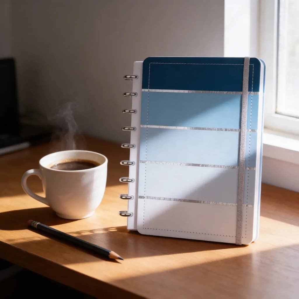Caderno De Disco Grande G Reposicionável Inteligente Capa G Azul Diskô Caderno De Discos Caderno Azul