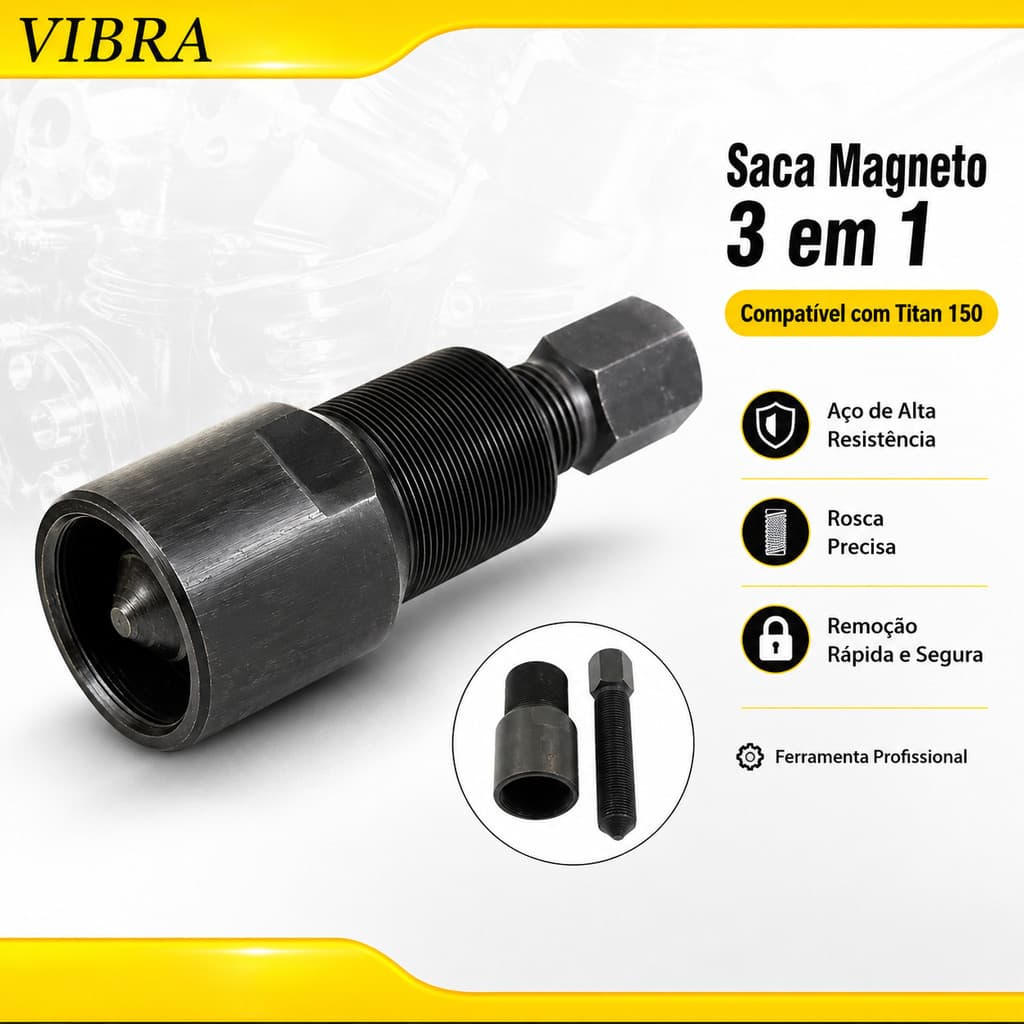 Extrator De Volante Magnético Para Código CG 150 Titan Stretch