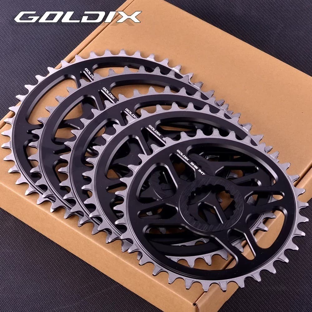 GOLDIX 0mm Offset MTB Coroa Redonda Estreita Dentes Largos Roda Dentada Para Shimano XT M7100 M7120 M7130 M8100 M8120 M9