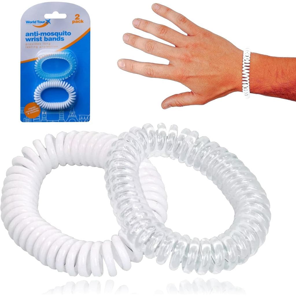 Pulseiras Anti-Mosquito 2 Peças, Bandas Repelentes de Insetos de Longa Duração (100+ Horas) para Crianças e Adultos, Pul