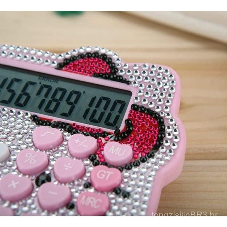 Calculadora Hello Kitty, Calculadora Solar Criativa e Fofa da Xinyu Lighting, Display LCD de 12 Dígitos, Adequada para A