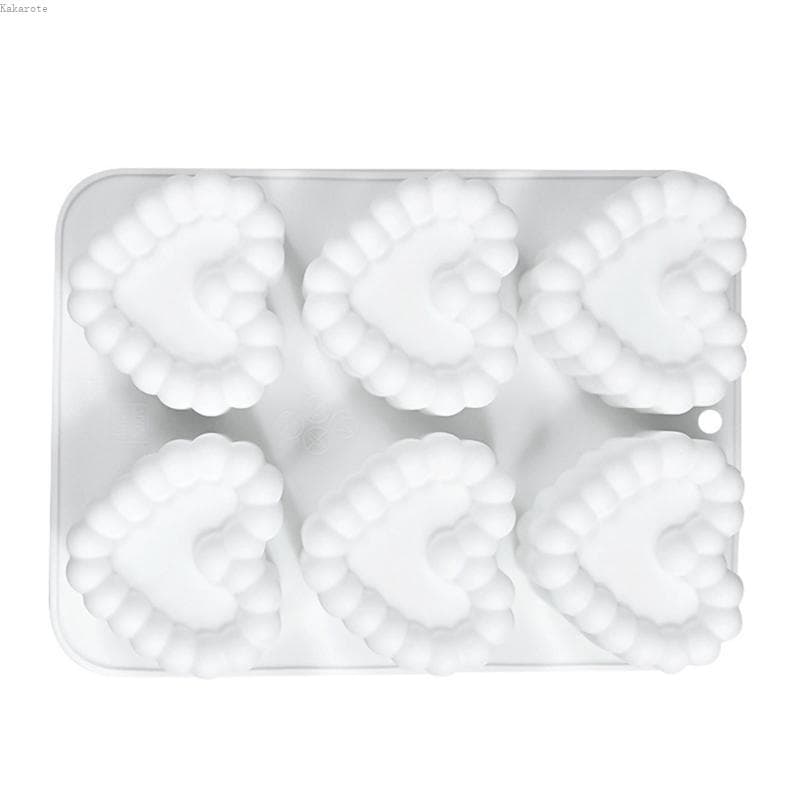 Silicone Coração Forma Fácil Sobremesa Artesanato Criação Uso Doméstico E Cozinha