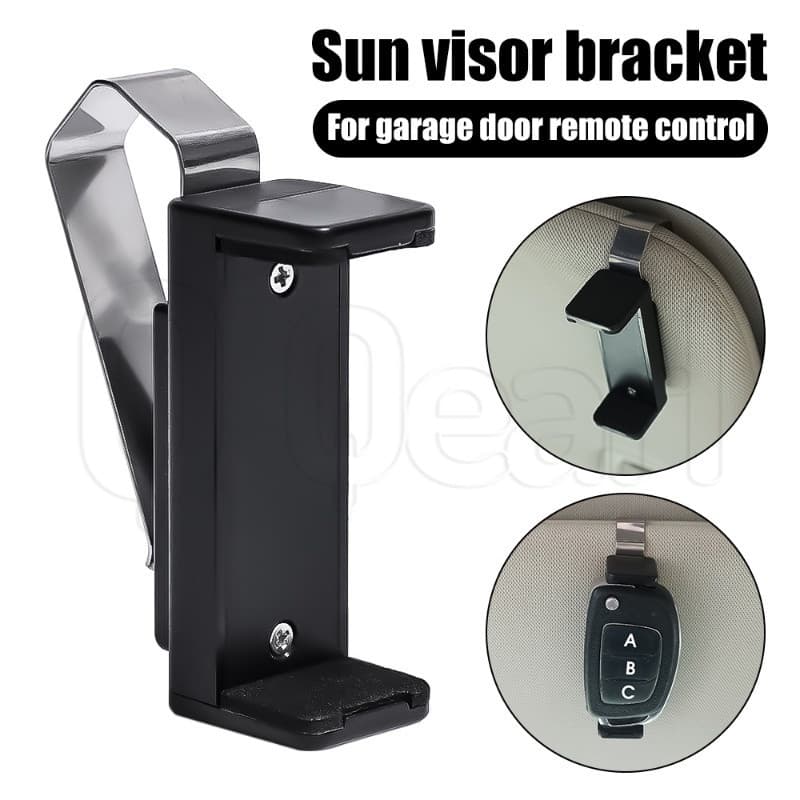 Suporte retrátil para controle remoto, adequado para portas de garagem com proteção solar/clips para chaves de carro, ac