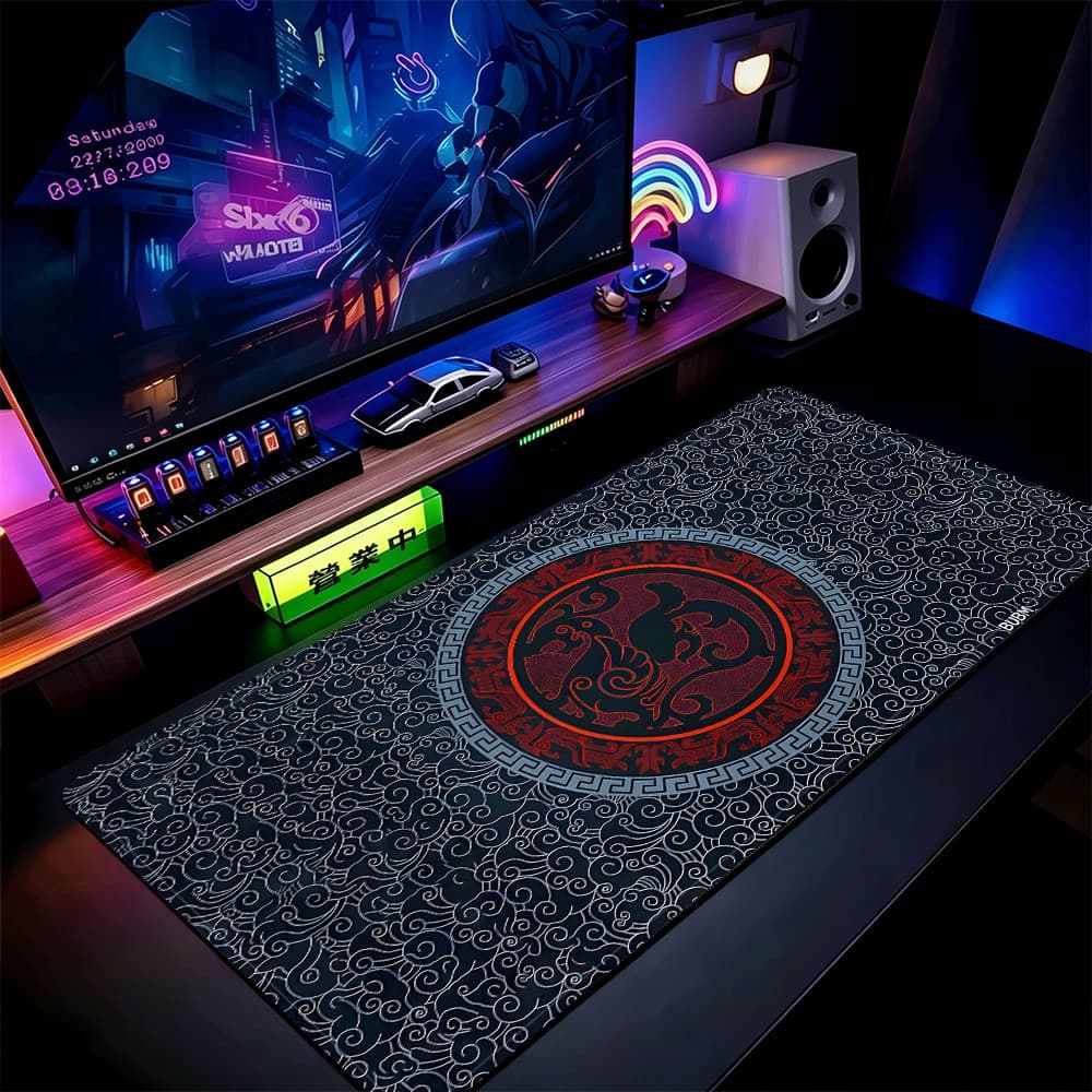 Grande Jogo Mouse Pad Antiderrapante 80X30 CM Impressões Personalizadas Mousepad Borda Costurada Tigre Tally KK