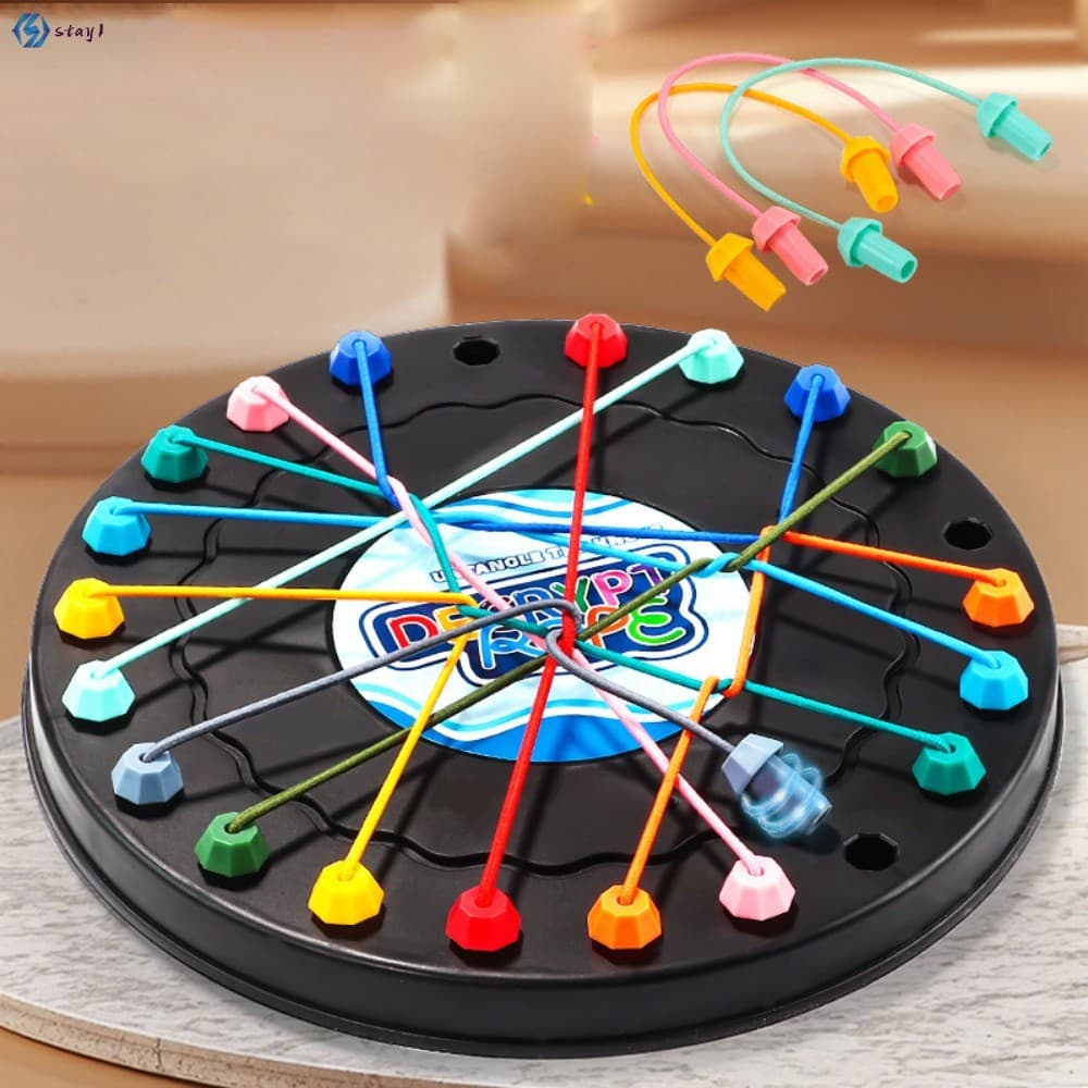 Jogo De Tabuleiro De Desafio De Desbloqueio De Quebra-Cabeça Criativo-Brinquedo De Corda Para Crianças