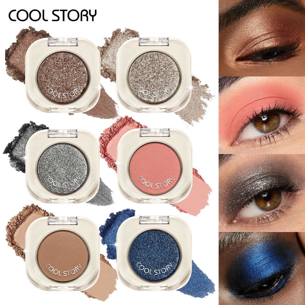 Sombra Novo Produto-COOL STORY Paleta de Sombras-CL2583 Perolado Fosco Nu Cowherd Mulher Sombra
