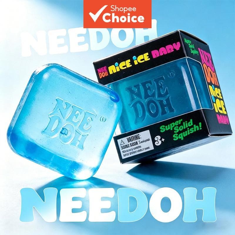 NeeDoh Blue Ice Squish Rosa Brinquedo Antistress Novo na Caixa Brinquedo Squishy para Crianças e Adultos