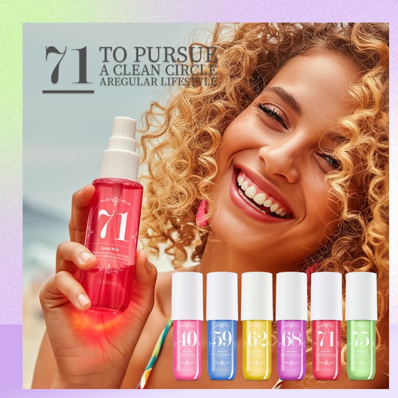 [Conjunto de 6 peças] Perfume sem álcool, adequado para corpo e cabelo, spray de fragrância IGPD