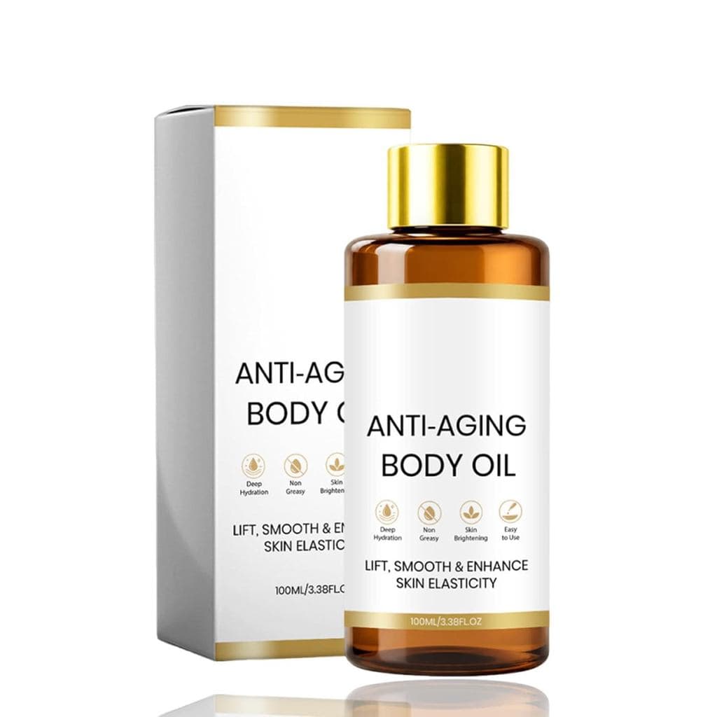 Óleo Corporal Anti-Envelhecimento Skincu, para Firmeza da Pele, Leve, Não Oleoso, Hidratante, Óleo Iluminador de Rápida