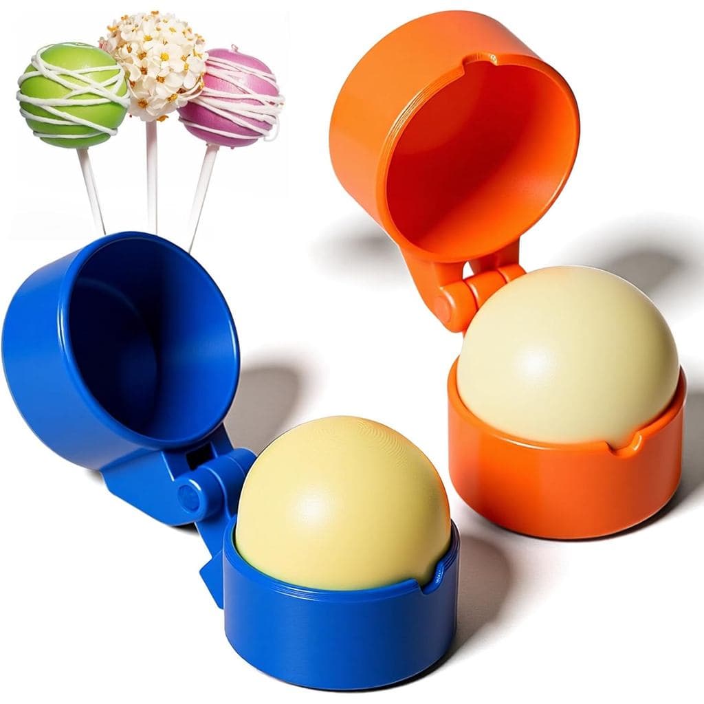Conjunto de 2 Moldes Redondos para Cake Pop, Cortador e Empurrador de Cake Pop, Acessórios de Ferramentas de Confeitaria