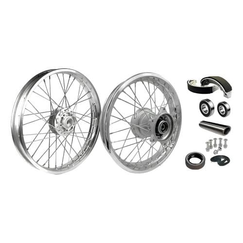 Roda Par Traseira+dianteira Bros 150 C/freio Disco Dianteira