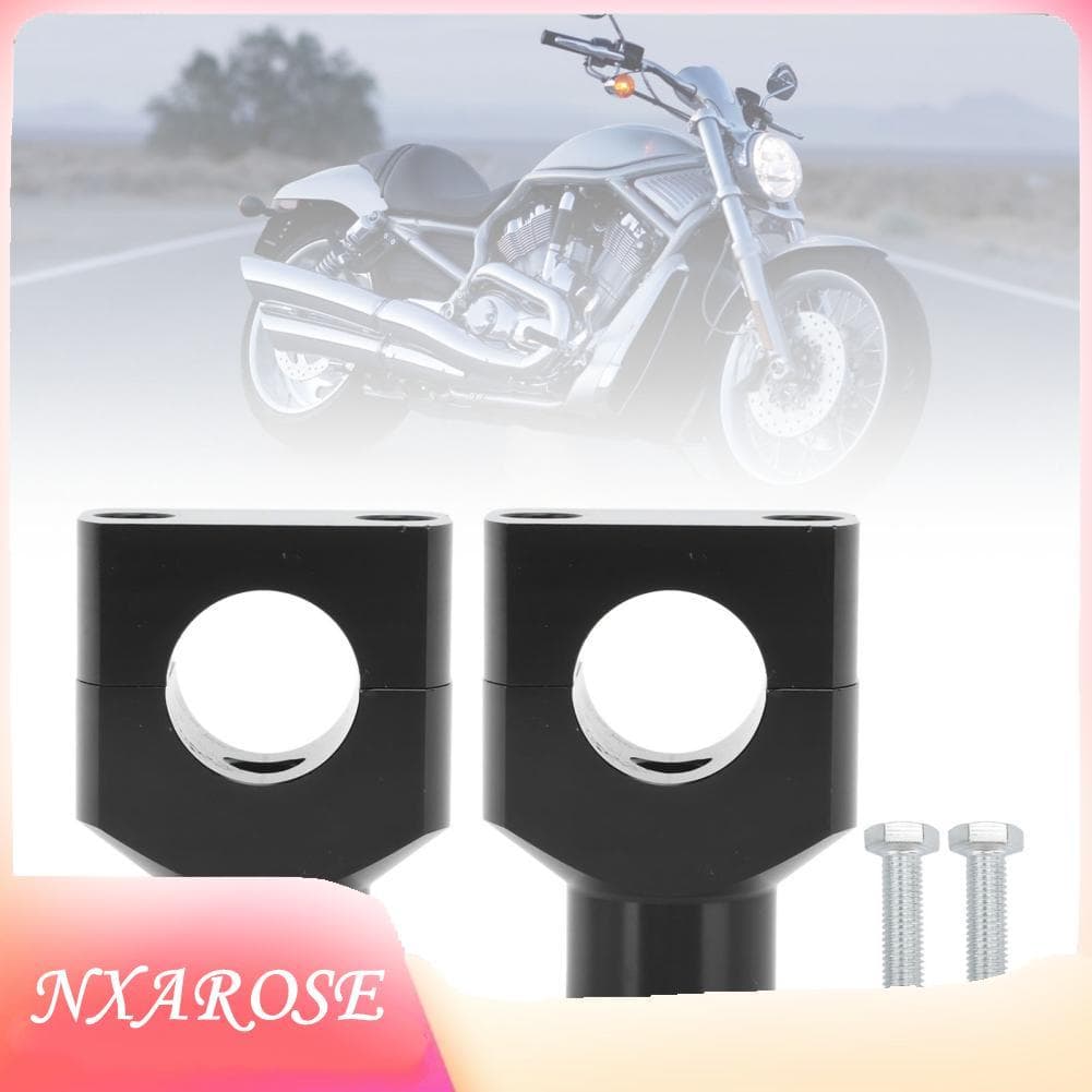 Nxarose Braçadeiras de suporte para guidão de motocicleta, braçadeira riser durável, posição atualizada para 25mm