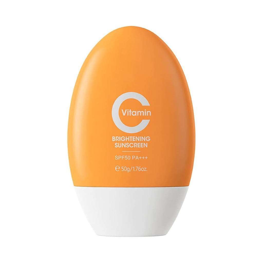 Protetor solar com vitamina C FPS 50, uma loção solar de amplo espectro para rosto e corpo, leve e não oleosa, à prova d