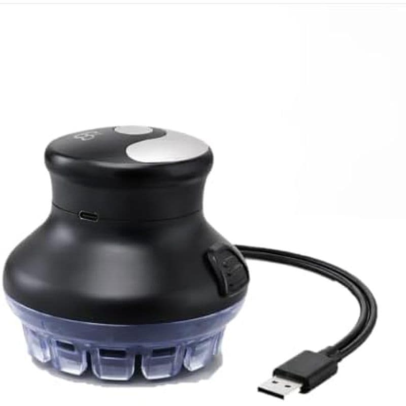 Máquina De Cortar Cabelo Desluxe Aparador Elétrico Sem Fio 360 Barbeador De Cabeça Seguro , Digital Rápida S (Preta)