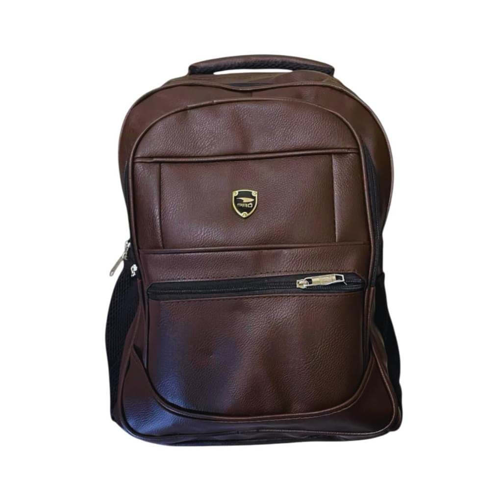 Mochila Bolsa De Couro Juvenil Masculina Reforçada Escolar