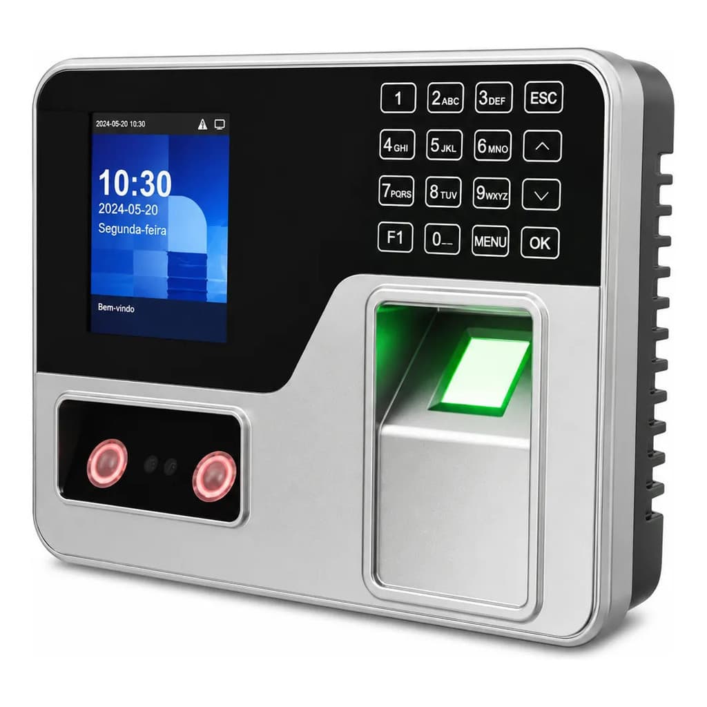 Relógio De Ponto Biométrico Reconhecimento Facial Digital