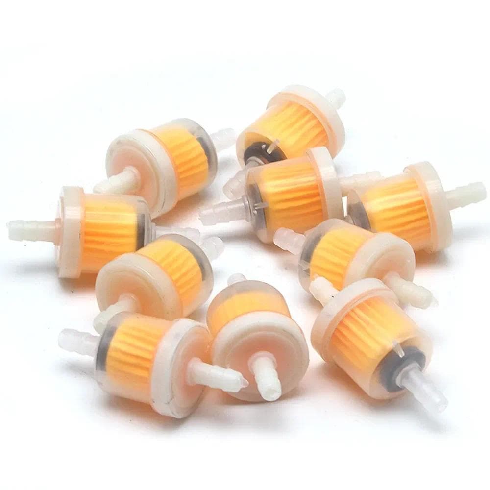 Universal 10 Pçs/set 6mm Mangueira Motocicleta Gasolina Gás Combustível Filtro De Óleo Para Scooter Ciclomotor Sujeira