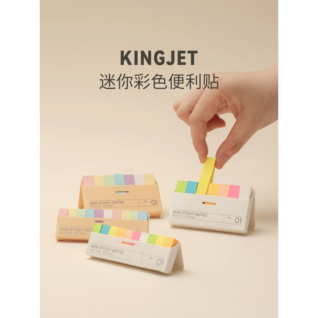 Prodigal Lab Kingjet Mini Notas Pegajosas Índice de Qualidade Adesivos Notas de Leitura Notebook Adesivos Memo Mark