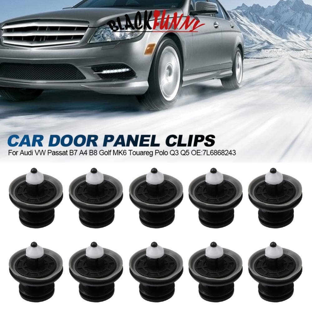 BLACKFUNNY 10 Peças Clipes De Cartão De Painel De Guarnição De Porta De Carro Rebites Fixadores Para VW Passat B7 A4 B8