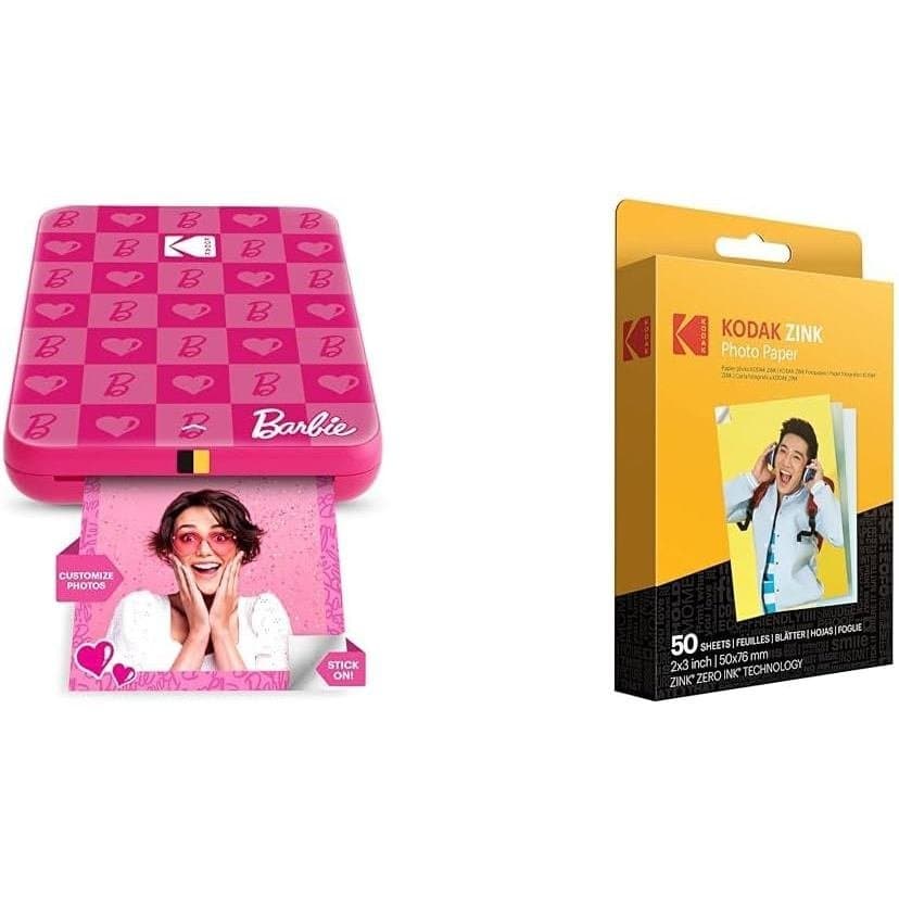 Impressora de Fotos Instantâneas para Smartphone KODAK Step, Impressora Móvel Portátil Mini Colorida Sem Fio, Fotos Auto